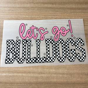 Diseño de equipo NFL personalizado Iron on Let's Go Bulldogs Wildcat Bears listo para presionar Dtf Impresión de transferencia de calor para camisetas sudaderas con capucha - Product Image 2