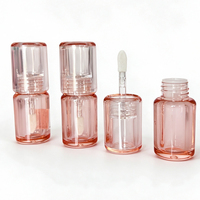 Tube de brillant à lèvres transparent à pinceau fin, tube de gloss à lèvres 3,5 ml, emballage vide, flacon de gloss à lèvres