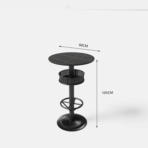 ชุดโต๊ะบาร์สูงพร้อมเก้าอี้  ชุดบาร์ไม้เนื้อแข็ง ดีไซน์เรียบง่ายทันสมัย สำหรับใช้งานเชิงพาณิชย์ - Product Image 6