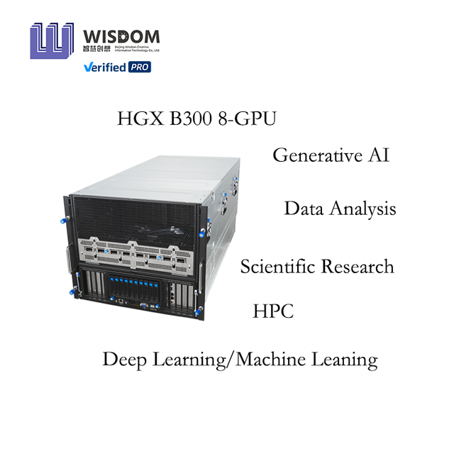 ASUS XA NB3I-E12 9U NV IDIA HGX B300 8 GPU Server High End Compute Server Solution ASUS GPU AI Server for HPC Generative AI