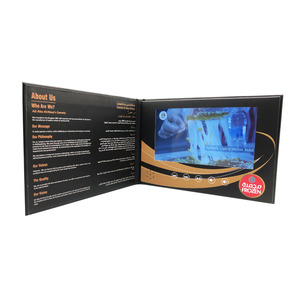 <span class=keywords><strong>Livre</strong></span> vidéo numérique de haute qualité de 7 pouces avec 3X télécharger une mini carte de brochure vidéo vierge dans une boîte cadeau haut de gamme - Product Image 5
