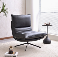 Fauteuil simple minimaliste moderne, fauteuil inclinable pivotant de style nordique, chaise de loisirs pliable pour salon, balcon et bureau