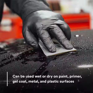 Papier abrasif en carbure de silicium de qualité supérieure |   Imperméable et adapté à une utilisation à sec |   Gamme complète de grains 40-2000 |   Pour la réparation du bois, du métal et des automobiles - Product Image 6
