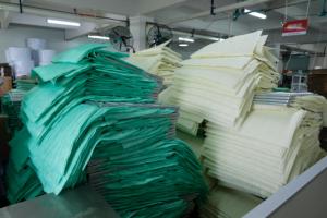 Filtre à air de l'usine chinoise 592x592x500mm F5 F6 F7 F9, filtre à air à sac pour salle blanche - Product Image 1