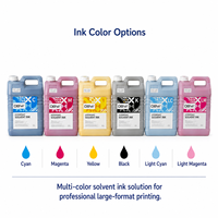 Tinta Solvente CMYK LCLM Resistente a la Intemperie y Anti-Decoloración para Cabezal de Impresión SPT510 1020, Tinta para Impresión en Tela para Exteriores, OEM Personalizado Disponible