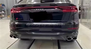 คุณภาพสูงด้านหลัง Lip พร้อมเคล็ดลับท่อไอเสียสําหรับ <span class=keywords><strong>Audi</strong></span> Q8 2019y PP ไดฟฟิวเซอร์หางพร้อมเคล็ดลับท่อไอเสียรถยนต์อุปกรณ์เสริมอัตโนมัติอะไหล่ปรับแต่ง - Product Image 3