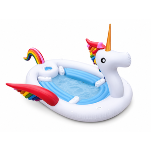 Île flottante <span class=keywords><strong>gonflable</strong></span> géante licorne de 495 cm avec pompe électrique et pagaie pour loisirs aquatiques en groupe - Product Image 3