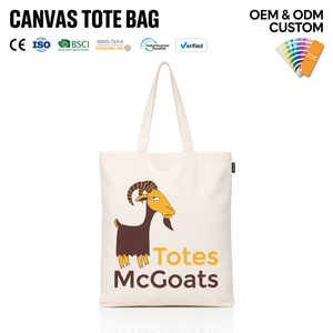 Wholesale SH Brand Recyclable Letter Outdoor Canvas <b>Tote</b> <b>Bag</b> <b>Medium</b>/Large Size Long Shoulder Handle Custom Logo Shopping <b>Bag</b> - Product Image 2