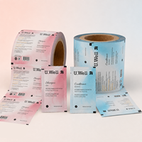 Film de laminage souple et flexible personnalisé, rouleau brillant résistant à l'humidité, plastique laminé pour sachets de shampoing et de gel douche