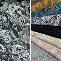 Tissu jacquard tissé en fil teint métallique poly nylon 149 g/m² pour robe / jupe / chemisier
