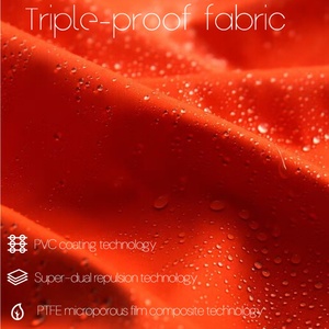 Service OEM personnalisé – Veste à capuche rigide imperméable et coupe-vent en polyester/nylon épais avec coutures thermosoudées - Product Image 5