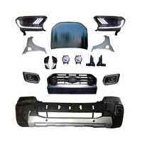 Convient pour Ford 2012 ranger T6 changer pour raptor kit de carrosserie phare antibrouillard grille de pare-chocs avant