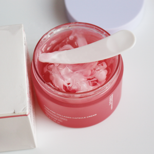 Crema de Cápsulas Pdrn de Marca Privada, Crema Facial Rosa para el Cuidado de la Piel con Niacinamida, Crema Facial Blanqueadora con Colágeno en Cápsulas - Product Image 1
