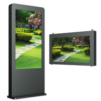 INGSCREEN 43 İnç Güneş Enerjili Dış Mekan Dijital Reklam Panosu Akıllı TV LED Ekran Panelleri Dış Mekan İçin Tabela