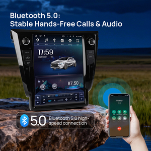 Radio para Auto Android de 12.1 Pulgadas para <span class=keywords><strong>Nissan</strong></span> X-Trail <span class=keywords><strong>Qashqai</strong></span> 2012-2018, Pantalla Estilo Tesla, Reproductor Multimedia, Navegación GPS - Product Image 3
