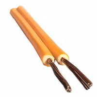 Cable de audio personalizado para altavoces, con aislamiento de cable paralelo PVC, plano, flexible, de 2 núcleos, rango de 1 ~ 100m para sistema de sonido eléctrico