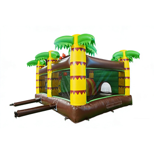 Lilytoys Toboggan gonflable et château gonflable sur le thème des dinosaures, ensemble <span class=keywords><strong>de</strong></span> jeu d'<span class=keywords><strong>aventure</strong></span> dans la <span class=keywords><strong>jungle</strong></span> en PVC pour les fêtes d'enfants et les <span class=keywords><strong>jeux</strong></span> en plein air - Product Image 5