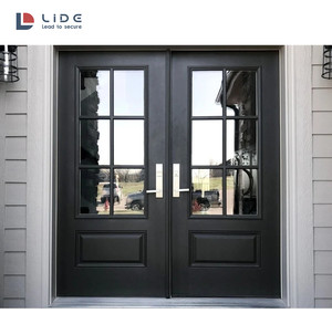 <span class=keywords><strong>Puertas</strong></span> de madera de doble entrada, accesorio decorativo de alta calidad para exterior - Product Image 2