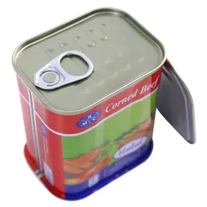 Customizable Metal Tin Can Food-Grade Empty Beef And Chicken Luncheon Meat Packaging