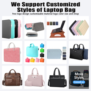 Custodia Sleeve Multifunzione Sottile di Lusso Impermeabile in Pelle PU da 13 14 15 16 Pollici con Logo Personalizzato e Supporto per <span class=keywords><strong>MacBook</strong></span> - Product Image 2