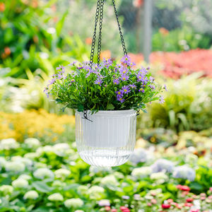Meixuan Cesta colgante de resina transparente de gran diámetro Maceta Hidropónica autocebante Lazy Ins Viento Resistente a caídas - Product Image 6