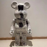 Jouets Bearbrick 70cm, haute qualité, blanc et noir, Statue de figurine d'action Bearbrick personnalisée