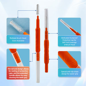 Pennelli interdentali personalizzati per cure dentistiche di colore blu - Product Image 3