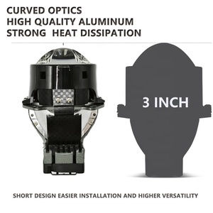 IDISON Z6 fabbrica vendita calda 3 pollici 88W tre colori doppio Multi-funzione obiettivo proiettore anteriore giallo bianco Biled per la nuova auto Prius - Product Image 4