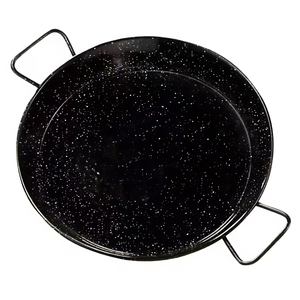 Mini poêle en acier au carbone - Revêtement antiadhésif moucheté avec poignées latérales pour tapas et petits repas - Product Image 1