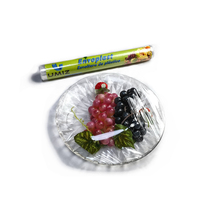 PVC-Frisch halte folie in Lebensmittel qualität Weiche Kunststoff verpackung für Lebensmittel Kuchen brot Gemüse-Wasser löslich 50cm & 30cm Breite 300m Länge