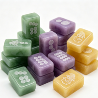 Fabricant de jeux de Mahjong en carreaux de jade, ensemble de Mahjong personnalisé peint à la main pour le jeu à domicile, les rassemblements, les fêtes et le divertissement