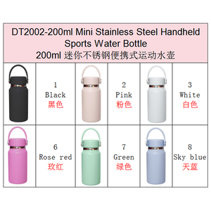 200ml <strong>Mini</strong> Stainless Steel Tumbler with Press Bounce Handle Lid Custom Vacuum Insulated Color Travel Sports Outdoor <strong>Water</strong> <strong>Bottle</strong> - Product Image 5