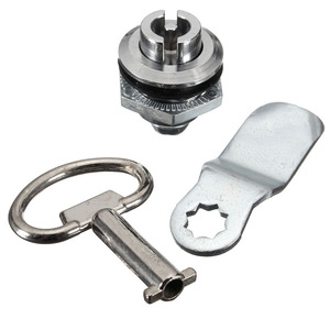 Cylindrical <b>Lock</b> Cylinder Metal Bright Chrome Plated For Distribution <b>Box</b> Mailbox <b>Lock</b> <b>With</b> Key And Tool 11671 1 11671 2 - Product Image 1