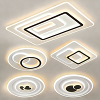 Plafonnier LED Nordique Rond, Simple et Créatif, Doré, pour Chambre, Petit Balcon, Couloir et Salon