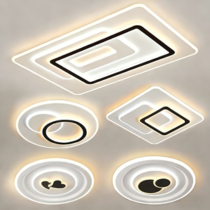 Plafoniera <span class=keywords><strong>LED</strong></span> Rotonda Stile Nordico Semplice e Creativa Oro per Camera da Letto, Balcone, Corridoio e Soggiorno - Product Image 1