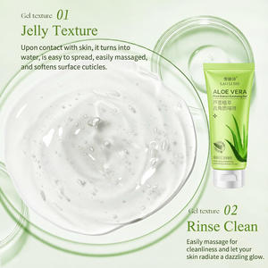 ג'ל פילינג טבעי אלוורה מותג פרטי, ניקוי עמוק, פילינג, מסיר עור מת, ג'ל לחות לפנים ולגוף - Product Image 3