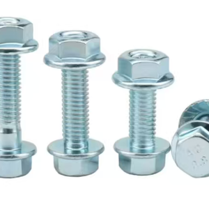Bulk-Stock Grade 8.8 10.9 Carbon Steel Flange Bolt Fastener, DIN6921 Zinc /Black / HDG Bolt Nut Assembly Ready for Fast Shipping - Product Image 2