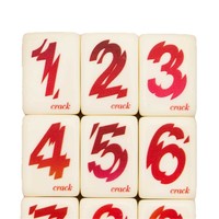 Set Mahjong Akrilik Putih Gading Mewah Modern Grosir 160pcs Ubin Permainan Papan Berpola Warna-warni dengan Ukiran Laser untuk 4 Orang