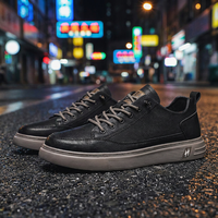 Chaussures pour hommes, baskets basses tendance printemps, polyvalentes, à semelle épaisse, résistantes à l'usure, sport décontracté, à lacets, en matière artificielle