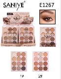 Paleta de sombras de ojos Saniye E1267 Maquillaje mineral mate de alta pigmentación para tono de piel medio 8+ colores - Product Image 1