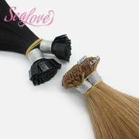 Extensions de cheveux à pointes plates, cheveux humains blonds 613, balayage ombré, couleur piano, mèches, ondulations naturelles