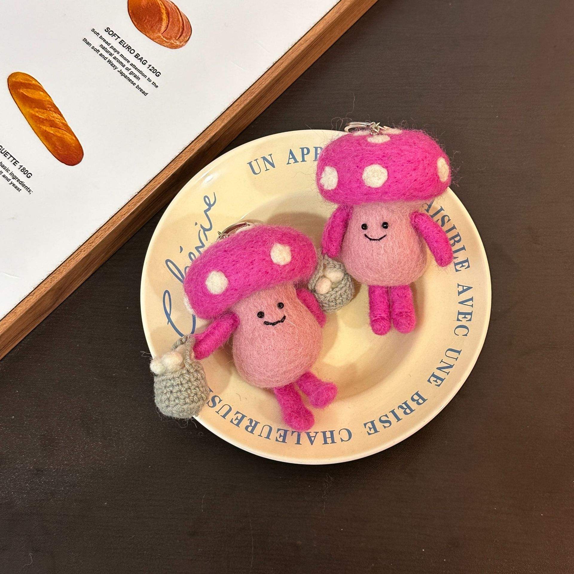 Champignon Fu entièrement rose