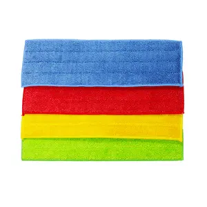 Factory Manufacture OEM Household Super Absorbent Reusable Mop Pad Microfiber Twisted Cleaning Stripe Mop Pad Pad