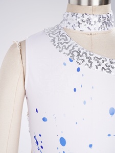 Combinaison de Gymnastique Imprimée pour Enfants et Filles de 6-16, Justaucorps Complet avec 1 Pièce, Gant de Danse Professionnelle de Patinage Artistique - Product Image 3