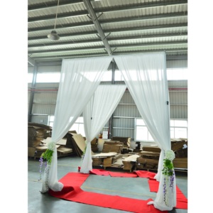 Portable adjustable <b>curtain</b> kits pipe and <b>drape</b> for wedding party - Product Image 2
