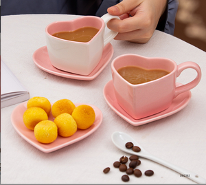 Juego de <span class=keywords><strong>Taza</strong></span> y Platillo de Café con Diseño Creativo de Colores, <span class=keywords><strong>Taza</strong></span> de Cerámica, <span class=keywords><strong>Taza</strong></span> de Té Estilo Francés - Product Image 5