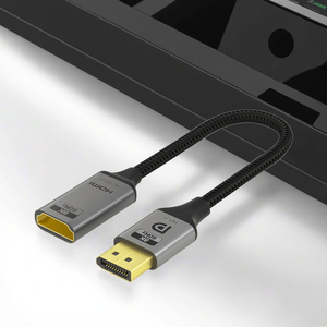 Câble adaptateur Dp vers <span class=keywords><strong>hdmi</strong></span> de <span class=keywords><strong>haute</strong></span> <span class=keywords><strong>qualité</strong></span> 8K60hz Displayport vers câble <span class=keywords><strong>hdmi</strong></span> mâle à femelle cuivre sans oxygène pour ordinateur portable - Product Image 5