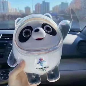 bing dween dween Hot sale Custom Gifts PVC liquid Winter Toy Beijing Bing Panda Keychain