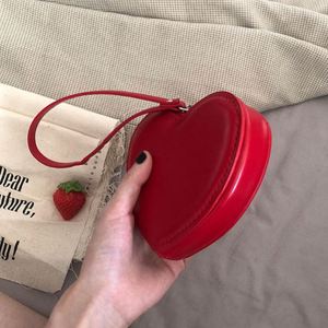 <b>Wallet</b> Pu Leather Card <b>Holder</b> for Heart Shape Purse Red Handbag Women Coin Cute Mini Bag - Product Image 4