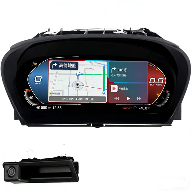 12.3" Screen LCD Dashboard Digital Speedometer for BMW X5 E70 Instrument Cluster Cockpit Display